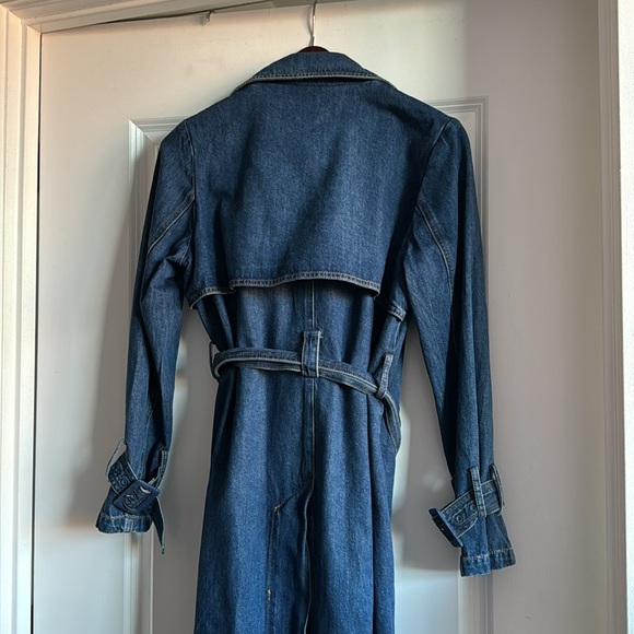 NWT Urbann Revivo Denim Trench Size L - Picture 4 of 4